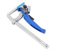 Morsetto a cricchetto industriale in lega di acciaio per la lavorazione del legno con funzione di rilascio rapido, controllo delle vibrazioni e protezione del cuscinetto in ABS per un funzionamento