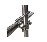 Morsetto a croce for fissaggio a ponteggio con vite a vite a doppia croce zincata con bullone a U Per Automobili, Edilizia(GALV-M8x20x50mm 1set)