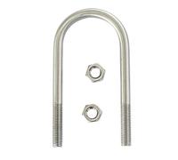 Morsetto a fibbia a U in acciaio inossidabile 304 M6/M8, lunghezza 52-249 mm, morsetto a vite for tubi a U, 1 pezzo(M8x219x249mm)