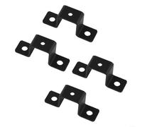 Morsetto a forma di U per tubi quadrati utilizzati per il fissaggio di ringhiere del balcone, fissaggio per binari delle scale, montaggio del tubo dell'acqua e rinforzo del telaio della porta (4 pezzi