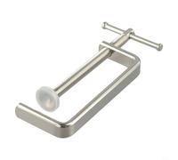 Morsetto a G per la lavorazione del legno con protezione in gomma morbida, dispositivo di bloccaggio in acciaio per carpenteria, fornisce una forza stabile e uniforme per il fissaggio, il taglio e la