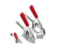 Morsetto a ginocchiera con corsa dello stantuffo push pull da 2 pezzi, ferro, acciaio inossidabile 304(301A,Iron Plated)