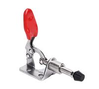 Morsetto a Leva in Acciaio Inox, 45kg Capacità, Morsetto a Sgancio Rapido, Leva Push Pull 16mm - Antiscivolo, Regolabile, Ideale per Falegnameria e Saldatura