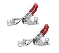 Morsetto a Levetta,2 pcs Morsetto Piccolo Interruttore Chiusura a Leva Blocco Leva Chiusura a Scatto Morsetti a Ginocchiera Fibbia In Metallo, per Armadi, Porte e Finestre, Scatole