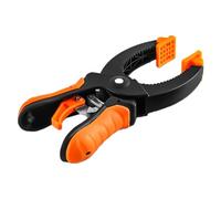 Morsetto a mano per la lavorazione del legno, morsetto a molla a cricchetto, design a sgancio rapido, manico ergonomico in gomma, strumento di carpenteria per progetti, 15,2 x 10 cm, 21,6 x 14 cm