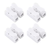 Morsetto a Molla da 100 Pezzi, 10a 220 V 2 Pin Push Quick Wire Connettore del Cavo Filo Elettrico Blocco Connettore Rapido Per Collegamento del Cavo della Striscia Luminosa a LED