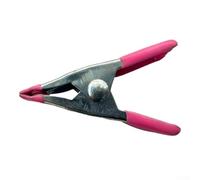 Morsetto a molla in metallo per la lavorazione del legno, 5,1 cm, con cuscinetti in gomma per una presa sicura su supporti, sfondi e fogli di plastica (rosa)