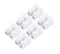 Morsetto a Molla Terminale 100 Pz 10A 220V Connettore a 2 Pin Connettore a Cavo Rapido Connettore a Cavo Bianco Terminale di Cablaggio per Luce a LED