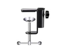 Morsetto a sbalzo da 35 mm, staffa per lampada da scrivania in metallo con altezza regolabile di 5 cm per diametro di montaggio inferiore a 12 mm, impugnatura rotante sicura per protezione degli occhi