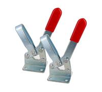 Morsetto a scatto orizzontale, Morsetto a ginocchiera for utensili manuali rosso GH-201-C 100 kg confezione da 2(2pcs)