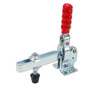 Morsetto a scatto orizzontale, Morsetto a ginocchiera verticale in acciaio zincato blu, forza di serraggio 50 kg, sgancio rapido, confezione da 5(GH-12132 1pcs)