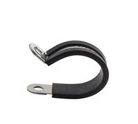 Morsetto a sella per tubi rettangolari, Morsetto for tubi tipo R con clip a P rivestite in gomma in acciaio inossidabile 304(50mm)
