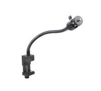 Morsetto a sfera rotante a 360 gradi con tubo morbido per fotocamera LED e supporto per microfono, morsetto per smartphone