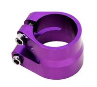 Morsetto a sgancio rapido per sella della bicicletta, doppio strato, in lega di alluminio, 31, 8/34, 9 mm, per un'installazione sicura su reggisella per bici da strada e mountain bike (viola)