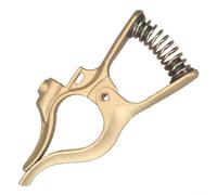 Morsetto a terra in ottone 300A con design a becco d'anatra, clip di presa a terra resistente per un collegamento sicuro, apertura massima 35 mm, strumento compatto per riparazione veicoli e test di