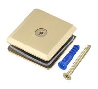 Morsetto a U in ottone per pannelli di vetro da 8 mm e 12 mm di spessore, progettato per applicazioni hardware per porte del bagno e sistemi di partizione in vetro per interni (oro)