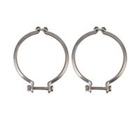 Morsetto a V per turbina | Lega di metallo ad alta resistenza per turbocompressore CT20 CT26 | Clip di ricostruzione per flange di cuscinetti e alloggiamento turbina | 2 pezzi con bullone e dado