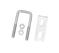 Morsetto a vite a U in acciaio inossidabile 304, lunghezza 70-200 mm, morsetto quadrato ad angolo retto M8/M10 con deflettore, 1 pezzo(M10X101X150mm)