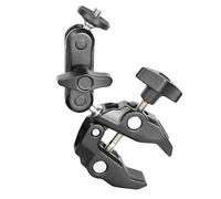 Morsetto accessorio multifunzione in alluminio per fotocamera con manopola di bloccaggio per monitor a pannelli LED e attrezzatura cinematografica installazione due testa a sfera supporto per