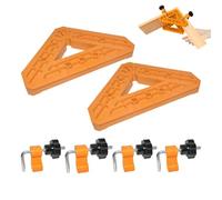 Morsetto Ad Angolo Retto | Strumento Di Precisione Riutilizzabile A 45 Gradi Da 6 Pezzi | Morsetti Da 45 Gradi Per La Lavorazione Del Legno, Meccanismo Di Regolazione, Questo Pannello Da 90 DeMiter Pe