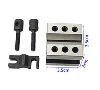 Morsetto Blocco Forma V Con Morsetto 90 Messa a Terra Acciaio Temprato Set Ute
