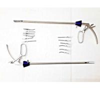 MORSETTO BULLDOG LAPAROSCOPICO CON 12 CLIP ISO 13485.2016 MFG ADDLER 10 MM 2 SET