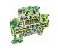 Morsetto Cabur di terra a due piani Push-in 2,5 mm giallo/verde EFDE200