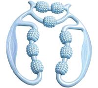 Morsetto Circolare For Gambe A 9 Ruote, Rullo For Morsetto Circolare For Gambe A Nove Ruote, Rilassante Muscolare For Gambe, Collo, Mano E Braccio A 360 Gradi(Blue)