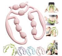 Morsetto circolare per gambe, 360 gradi, 9 ruote, strumento di massaggio per donne e uomini, sollievo dal dolore muscolare, rullo massaggiante multiuso, morsetto per gambe circolari per polso, mano