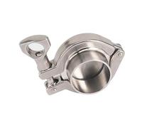 Morsetto con cappuccio terminale saldato, Set di morsetti a tre vie in acciaio inossidabile 304 da 1,5 pollici con guarnizione a saldare, tappo terminale, diametro esterno 38 mm, 4 pezzi