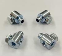 Morsetto con vite di bloccaggio in testa Morsetti zincati con vite in testa adatto per cavi di diametro 4 mm. 4 pezzi