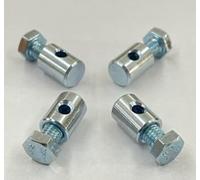 Morsetto con vite di bloccaggio in testa Morsetti zincati con vite in testa adatto per cavi di diametro 3,5 mm.Blister 4 pezzi