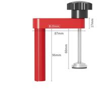 Morsetto da tavolo in lega di alluminio per lavorazione legno con cuscinetti in