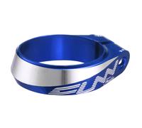 Funn Frodon Morsetto per Sella Imbullonato con diametro interno di 31,8 mm, in lega leggera e resistente, per mountain bike, BMX e bicicletta da strada (Blu).