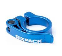 Morsetto della sella Sixpack Racing Menace 31.8 Bleu