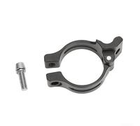 Morsetto deragliatore anteriore in lega di alluminio per migliorare le prestazioni della bicicletta, adattabile a varie dimensioni del telaio (nero, 31,8 mm)