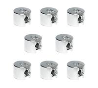 Morsetto di arresto in acciaio inox V4A, morsetto per fune metallica (2 mm, 8 pezzi)