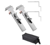 Morsetto di fissaggio regolabile per cassetti con chiusura a scatto per installazione di armadi, in acciaio inox spesso 2 mm, per progetti di lavorazione del legno e riparazione di mobili