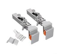 Morsetto di fissaggio regolabile per cassetti per installazione di armadi, clip per pannello frontale in acciaio inox con design rinforzato per progetti di lavorazione del legno (2 pezzi)