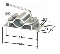 Morsetto di Fissaggio Simol per Servotimone 60 mm Made in Italy
