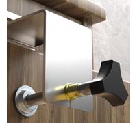 Morsetto di installazione frontale regolabile per cassetti a G, per armadi e mobili per la lavorazione del legno, acciaio pressato a freddo con finitura spray elettrostatica, 71,5 (acciaio