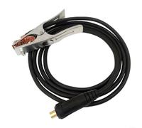 Morsetto di messa a terra per saldatura, 300 A, con manico isolato resistente al calore, impugnatura ergonomica antiscivolo, compatibile con saldatrici MIG TIG, ad alta resistenza, per uso industriale