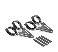 Morsetto di montaggio for staffa faro moto 52mm 53mm 56mm 57mm Supporto for tubo forcella nero compatibile con universale
