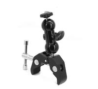 Morsetto di montaggio per fotocamera con adattatore a doppia testa a sfera, compatibile con gabbia per fotocamera SmallRig con supporto GoPr