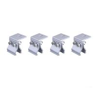 Morsetto di montaggio per pannelli solari, set di 4 clip in alluminio resistente per un'installazione affidabile su varie superfici