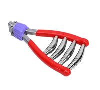 Morsetto di Partenza in Acciaio Legato con 4 Molle, Strumento Essenziale per Racchette da Tennis e Badminton (Rosso)