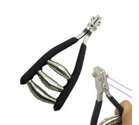 Morsetto di partenza - Morsetto a testa larga in acciaio inox con tripla molla, strumento di filettatura ultra leggero, attrezzatura per la riparazione di racchette da tennis, badminton