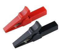 Morsetto di prova for batteria 55MM HV Morsetto a coccodrillo for banana 4mm Penna multimetro Cavo sonde Morsetto a coccodrillo Batteria Auto Auto(2pcs red)