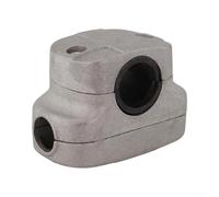 Morsetto di ricambio in alluminio per decespugliatore a corda e tosaerba a piedi dietro adatto a tubi di diametro 18,5 mm (26 mm)