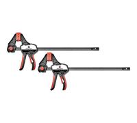 Morsetto di serraggio a una mano 300 x 85 mm, kit da 2 pz. TOOLCRAFT 1672282
